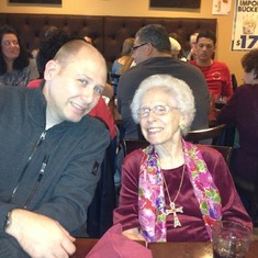 Grandma with grandson Mark