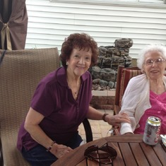 Grandma with Aunt Joyce summer 2014