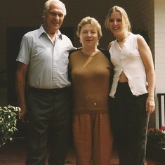 Ray, Janet and Christina at home in Mexico 1999