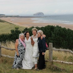 At the Civil Partnership of Jen and Michelle. Tynninghame, August 2014.