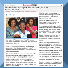 Article from Nairobi Wire |  October 10, 2017

Janet completed graduate school in 2017, earning a master’s degree in Development Studies at St. Paul’s University in Limuru, Kiambu County, Ke