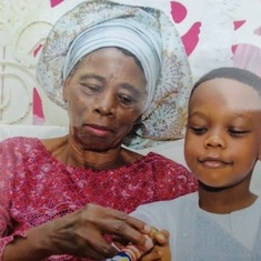 Mum and grandson Ayomide 