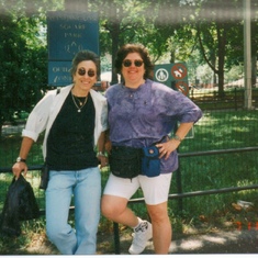 Me and Janet in Washington Square Park NYC