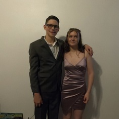 Noah and his gf Abby before homecoming. 