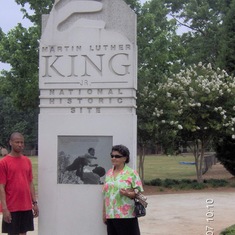 Grandma and My Dad at MLK monument. This is a heartwarming picture❤️