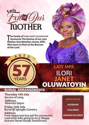 JANET OLUWATOYIN ILORI