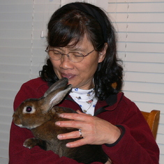 With our rabbit, 2007