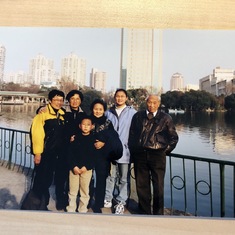 Visiting grandparents in Shanghai, 2000