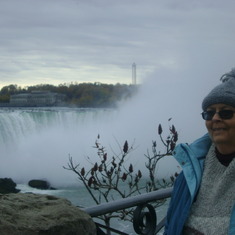 Jan at Niagara Falls - 2010 Anniversary