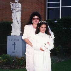 Jan and me at her first Communion 5-6-89