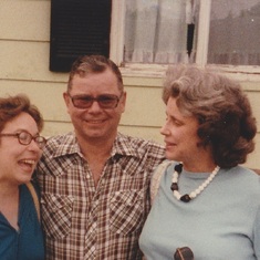 Janice, her brother Eddie, and sister Ginger - mid 1980s