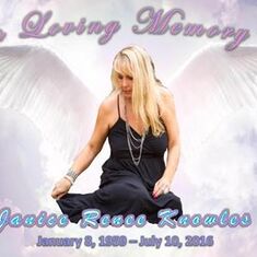 Created by Kyle Moore, her son. This shows Janice as the True Angel she was to all in her daily life