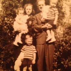 Ida Addie and E.O. McClain (Janie's parents) with their grandchildren Mary Nolan, Ward and Herman