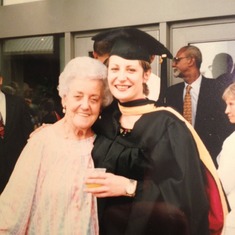Janie and Granddaughter Andrea, Graduate School Graduation
