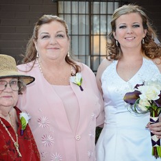 Janie with oldest daughter Vicki and grand-daughter Elizabeth. April 30, 2011