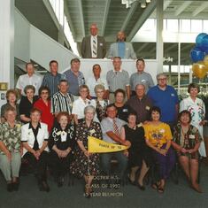 45 year Choctaw H.S. Class Reunion. Janie is on the first row, third from the right.