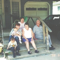 Janie visiting her Dad, Dalton, along with Pam, Dianna, Jeffrey and Bethany