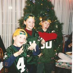 Yo...Go Packers! Jared looking cool with Aaron & Derek