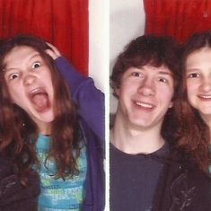 Siblings being silly in Photo Booth - Jared and Sydney (3 of 3)