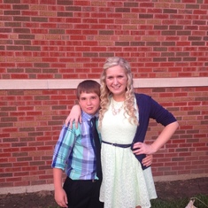 Jarrad and Miranda at his 8th grade graduation