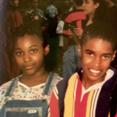 Jason, This picture I think we were attending BeeJay’s graduation 1997..We had fun! Love you♥️