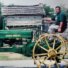 Jason loved this old tractor 