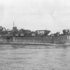 USS LST 1107 - the ship Jay served on in World War II
