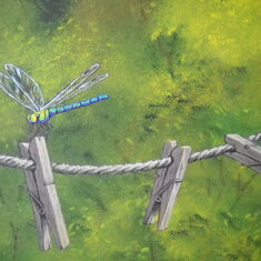 Dragonfly painting by Jay