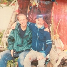 Jim Walker with Jay in New Brunswick 2002
