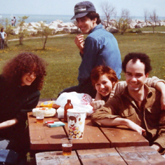 Picnic at Ashbridge's Bay, 1983 (with me, Sandy & Dave)