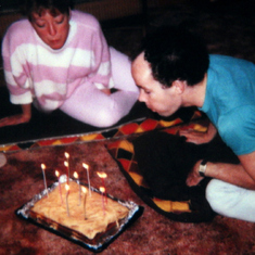Birthday party in Beaverton, either 1986 or 1987 (with Robyn)