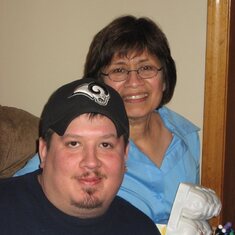 Jay with his Aunt Connie Garcia