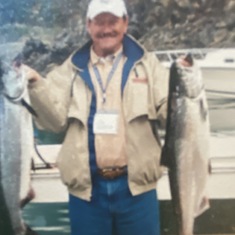 Salmon fishing from Stuart Island, BC, Canada, August 2004