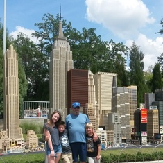 With three of the grandkids at Lego Land