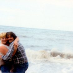 Jayne and Robert at whitby 1986