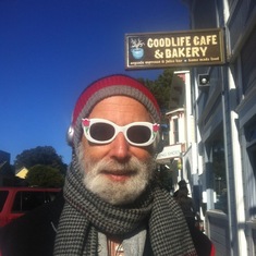Jay during his Kitty cat glasses phase in Mendocino