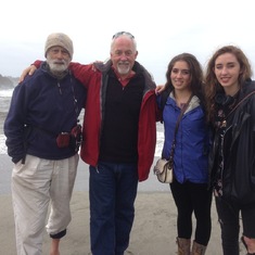 Mendocino fun with son Will and granddaughters Claire and Marie