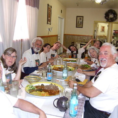Ethiopian food with family, including sister, Joan for Jay's 80th birthday