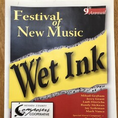 NCCC Wet Ink Concert Program
