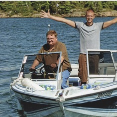 Jack and Doug in Georgian Bay