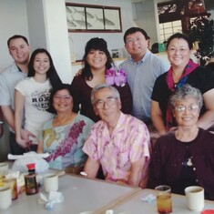 Jack and Lani with several Maui, Oahu, Seattle and California family members.