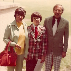 Jean at Carl's Middle School Graduation 1975