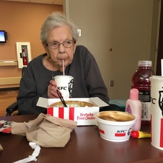 Mom loved KFC.