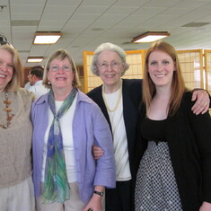 Beth, Caty, Mom and Ellen at Charles' Memorial