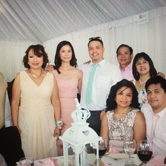 Picture taken at Donna and David’s Wedding... Manang Jean was all about family attending occasions