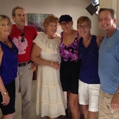 Anita, Peter, Marian, Sandi, Jan, & Kevin at Sandi's house in Rocklin, August 18, 2014