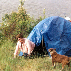 "Jeanie, Duke, Tent" Moose Hunting