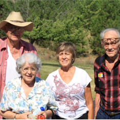 Uncle Don and Aunt Janice Wilkins with Glen and Georgene July 2013 Spokane, WA