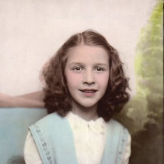 Jeanne at about 9 years old