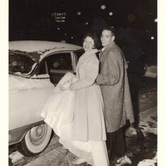 Jeanne and Abner wedding March 1956